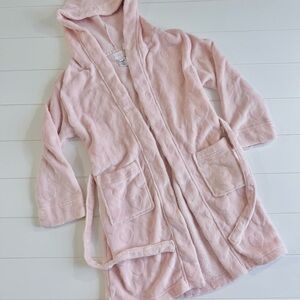BCBG Pink Hooded Robe Girls 7/8    B003